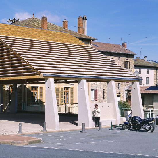 Lamure-Sur-Azergues covered market by Elisabeth Polzella
