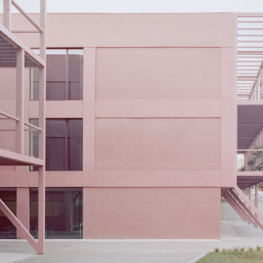 BDR Bureau gives 1960s Italian school a pastel pink makeover