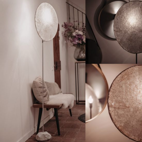 Jonathan Bocca marries marble with paper for Essenza lighting