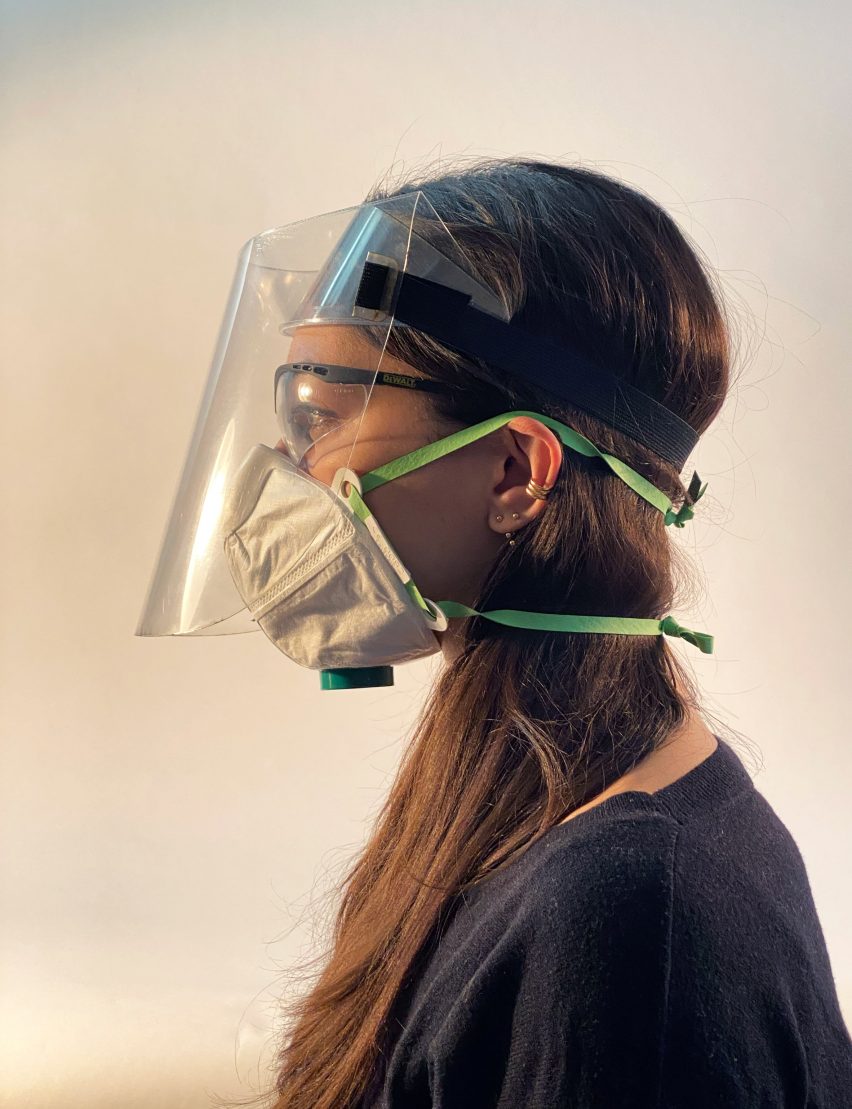 Origami face shield by the University of Cambridge's Centre for Natural Material Innovation and University of Queensland's Folded Structures Lab