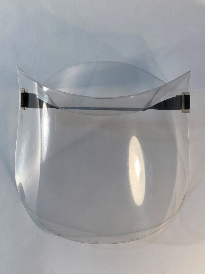 Origami face shield by the University of Cambridge's Centre for Natural Material Innovation and University of Queensland's Folded Structures Lab