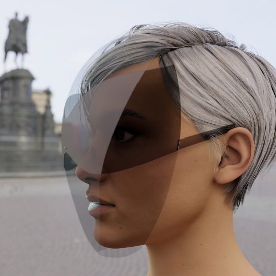 Face shield by Joe Doucet