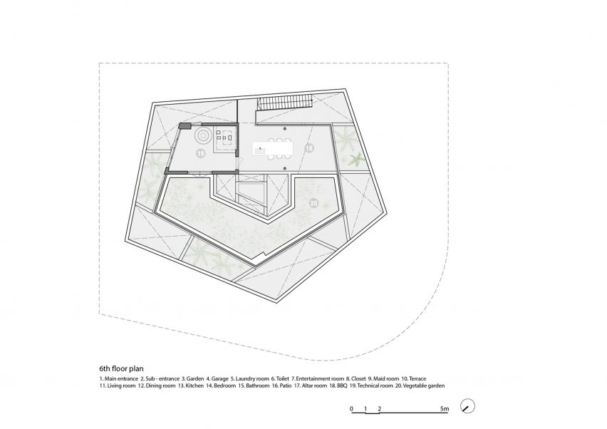 Fifth floor plan