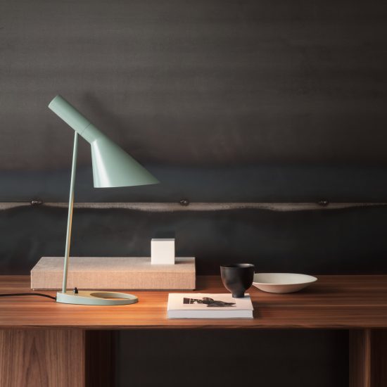 Home office furniture essentials: AJ Table Mini by Arne Jacobsen for Louis Poulsen