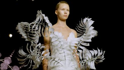 Iris van Herpen "hopes you can't see where her garments begin and the skin ends"