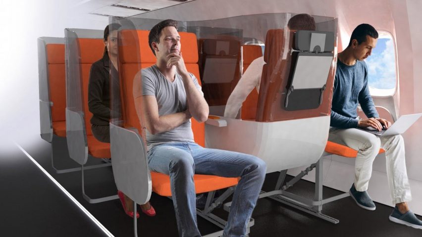 Daily coronavirus architecture and design briefing: Aviointeriors proposes yin-yang seating for safer flying