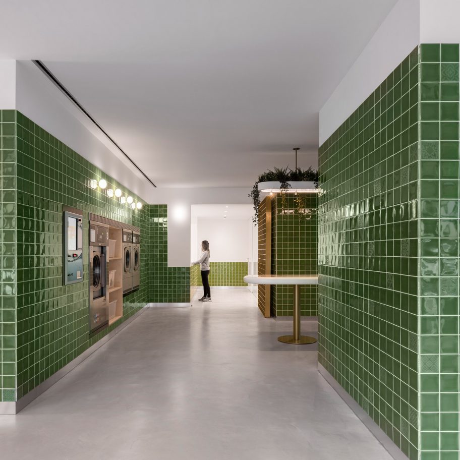 Lavandaria Morinha laundrette designed by Stu.dere