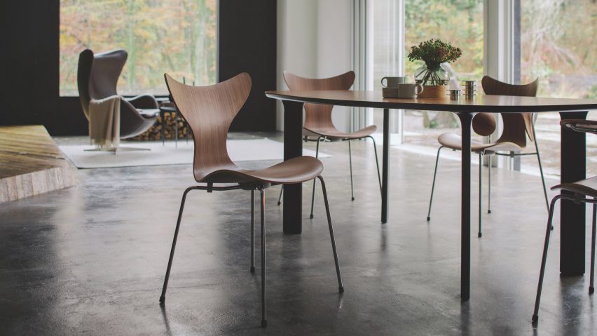 50th anniversary Lily chair by Arne Jacobsen for Fritz Hansen