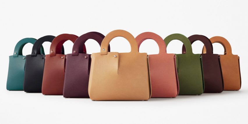 Nendo designs Mai bag from single sheet of laser-cut leather