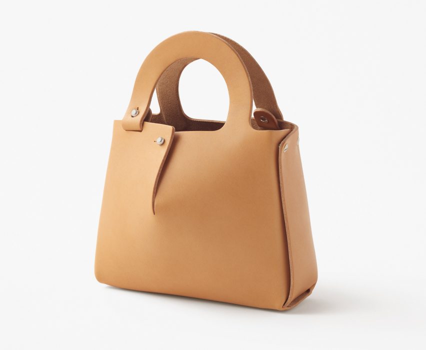 Nendo designs Mai bag from single sheet of laser-cut leather