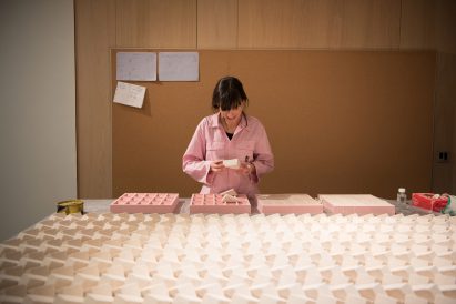Mále Uribe Forés makes "living" wall tiles from Chilean desert salt