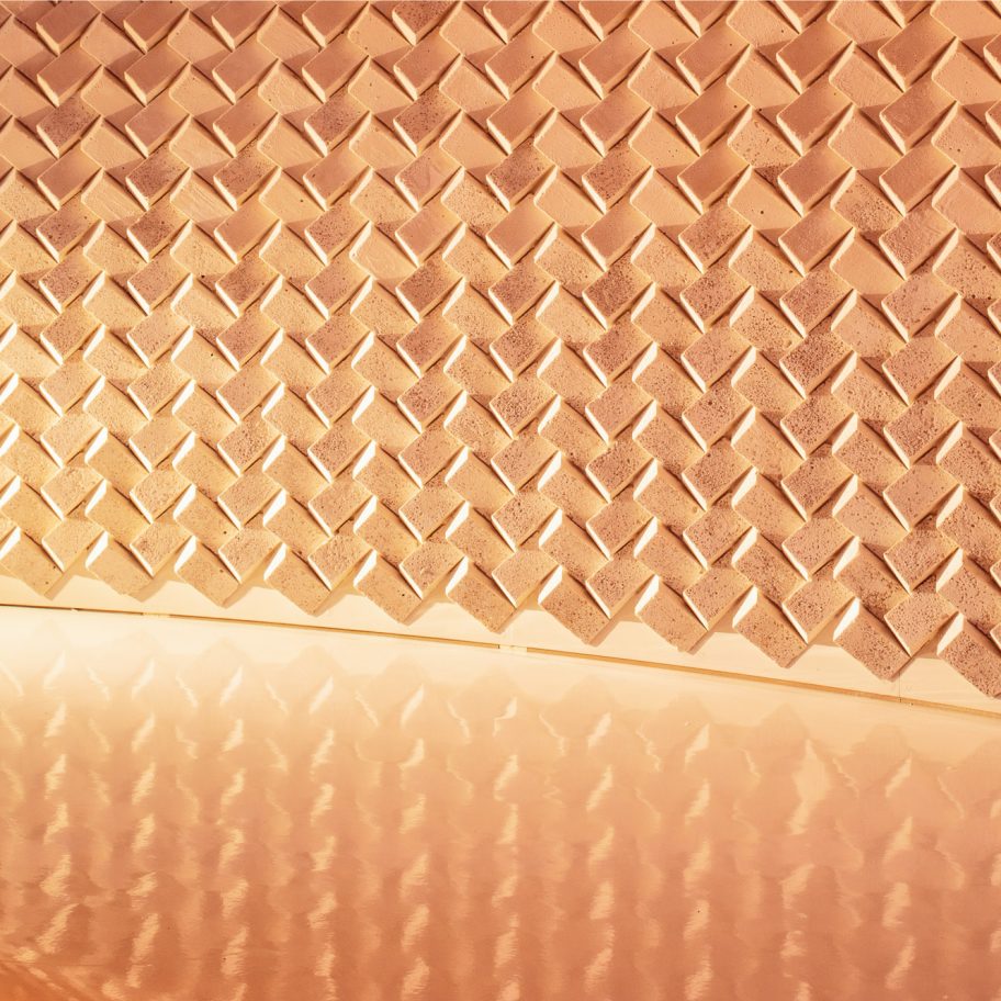 Mále Uribe Forés makes "living" wall tiles from Chilean desert salt