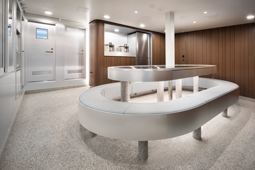 Nendo adorns Shofukumaru longliner boat with graphic patterns to recall life on land