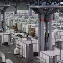 Temporary hospital in New York's Jacob K Javits Convention Center