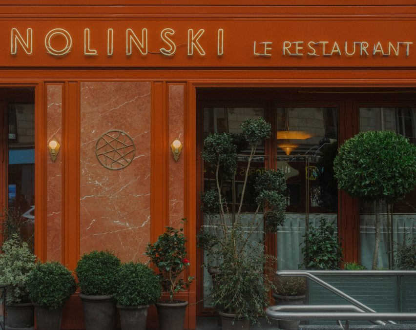 Nolinski restaurant in Paris, designed by John Whelan