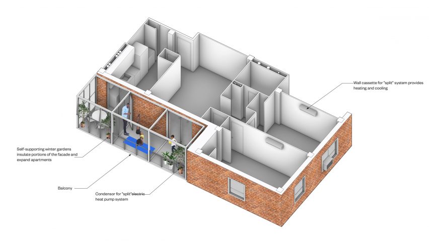 PRO balcony diagram for NYCHA