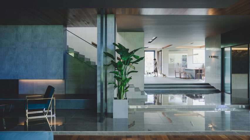 Interiors of house in Parasite film