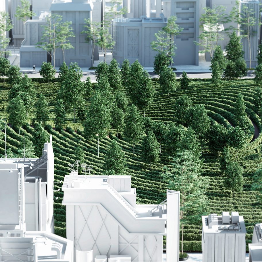 Parc de la Distance by Studio Precht designed to encourage social distancing during coronavirus 