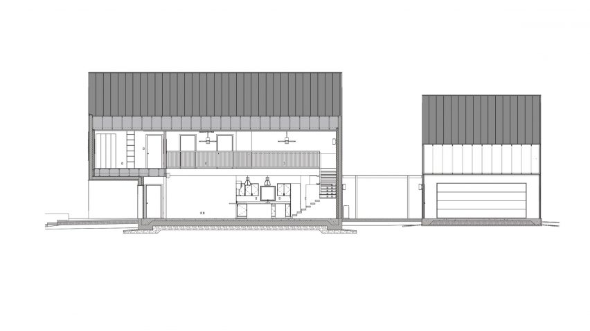 Passive House by Robert Arlt Section