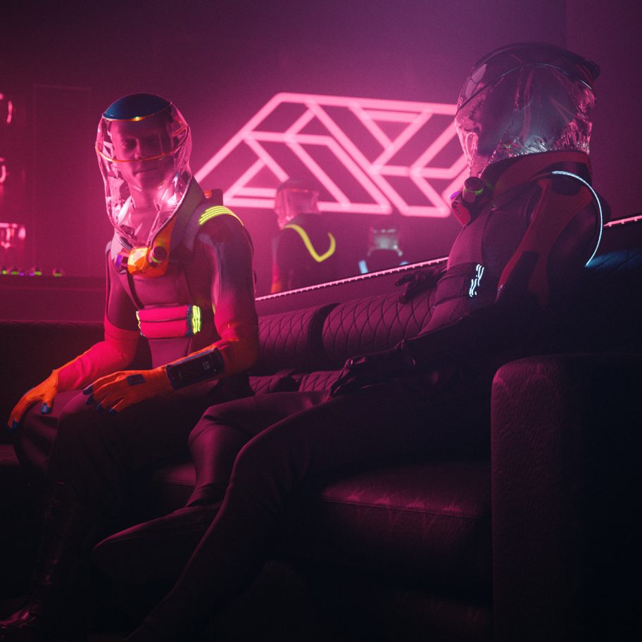 Production Club designs drink- and vape-friendly PPE suit for clubbing during a pandemic