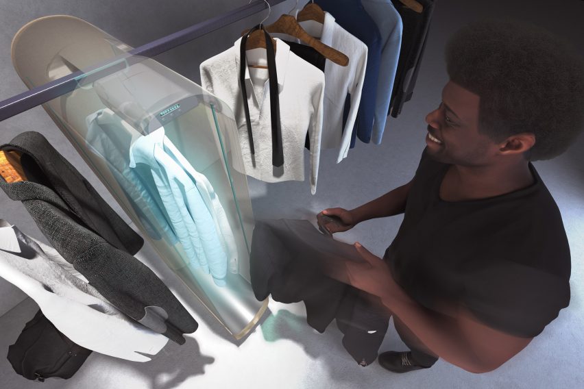 Carlo Ratti's Pura-Case uses "ozone power" to sanitise clothes