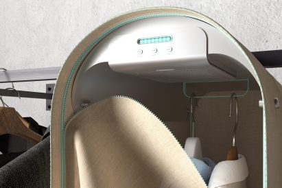 Carlo Ratti's Pura-Case uses "ozone power" to sanitise clothes