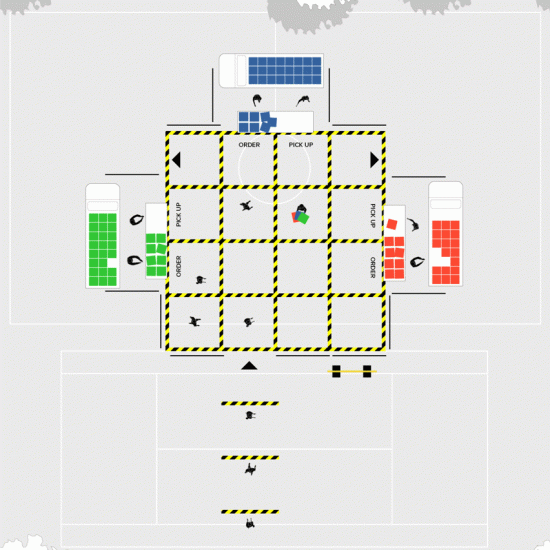 Shift Architecture Urbanism designs social distancing into the food market