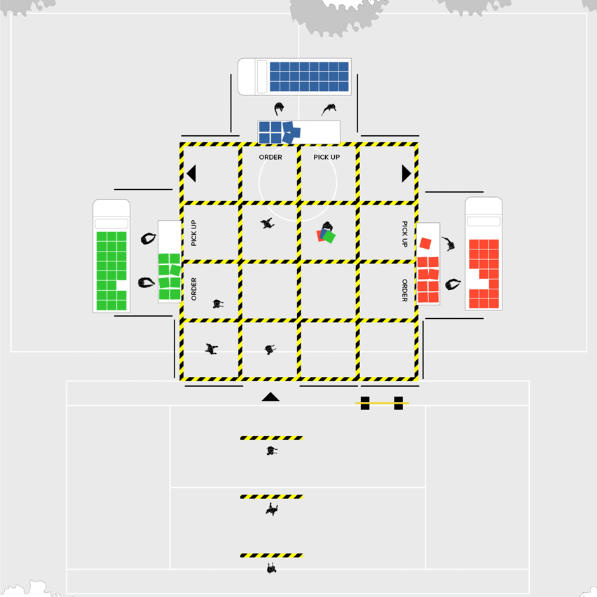 Shift Architecture Urbanism designs social distancing into the food market