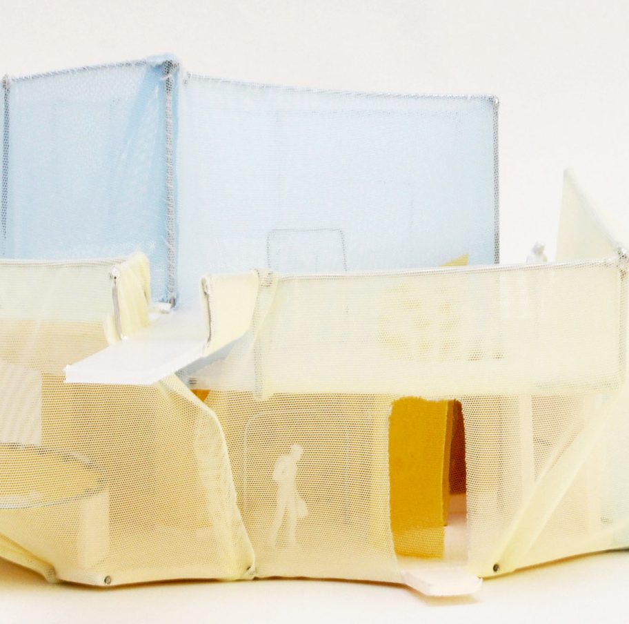 Beeline installation by SO-IL at Amanda Levete's MAAT museum