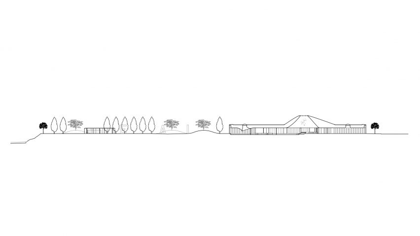 Springdale Library by RDH Architects Site Section