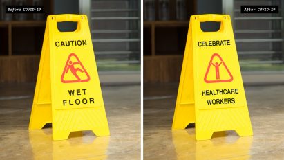 NYC Social Distancing Signs