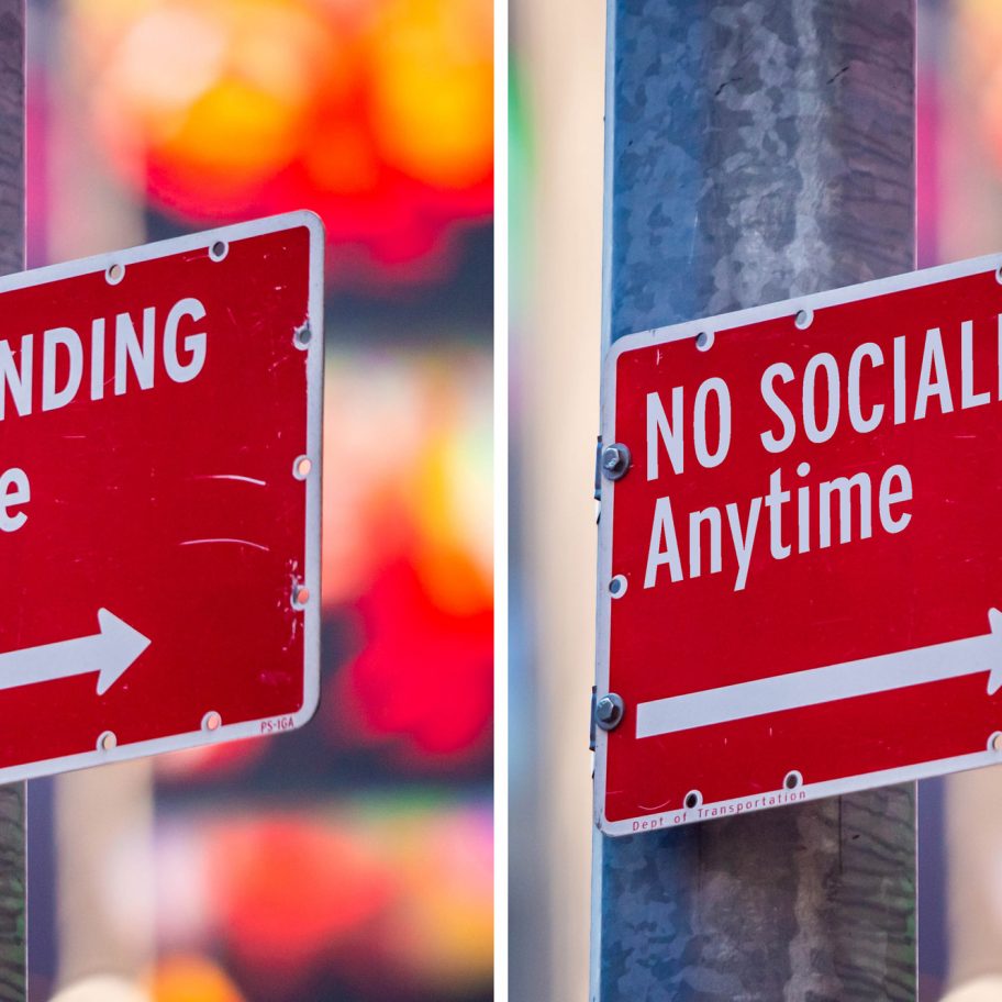 NYC Social Distancing Signs