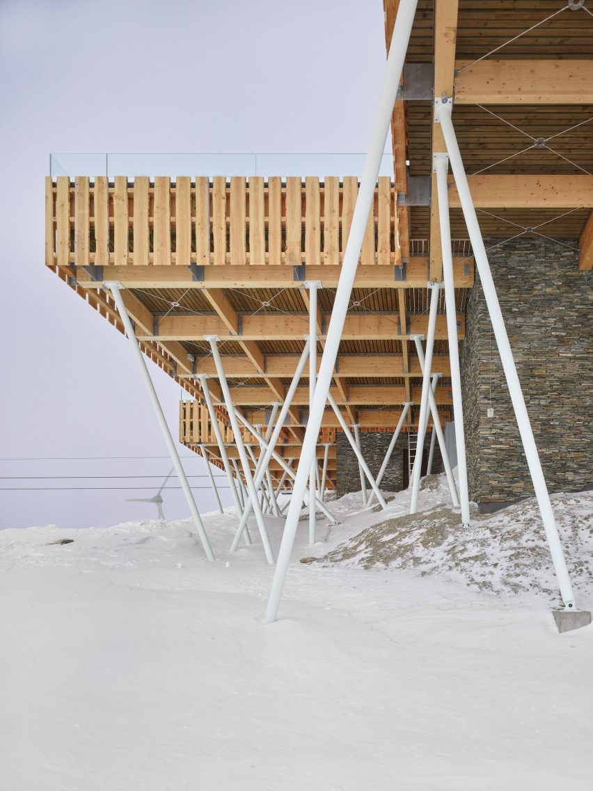 Gütsch restaurant complex at Mount Gütsch, Andermatt, Switzerland, by Studio Seilern Architects