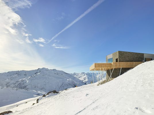 Gütsch restaurant complex at Mount Gütsch, Andermatt, Switzerland, by Studio Seilern Architects