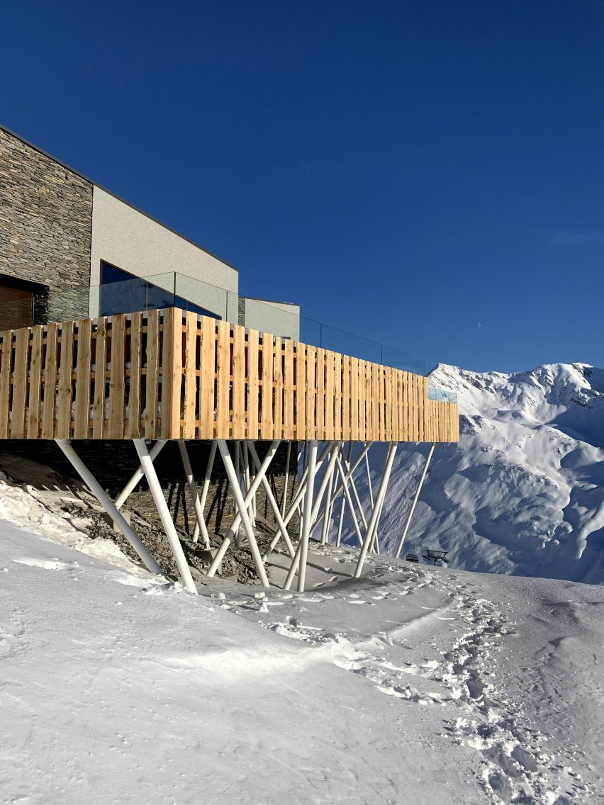 Gütsch restaurant complex at Mount Gütsch, Andermatt, Switzerland, by Studio Seilern Architects