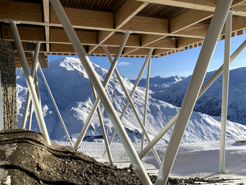 Gütsch restaurant complex at Mount Gütsch, Andermatt, Switzerland, by Studio Seilern Architects