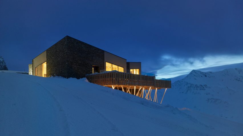 Gütsch restaurant complex at Mount Gütsch, Andermatt, Switzerland, by Studio Seilern Architects