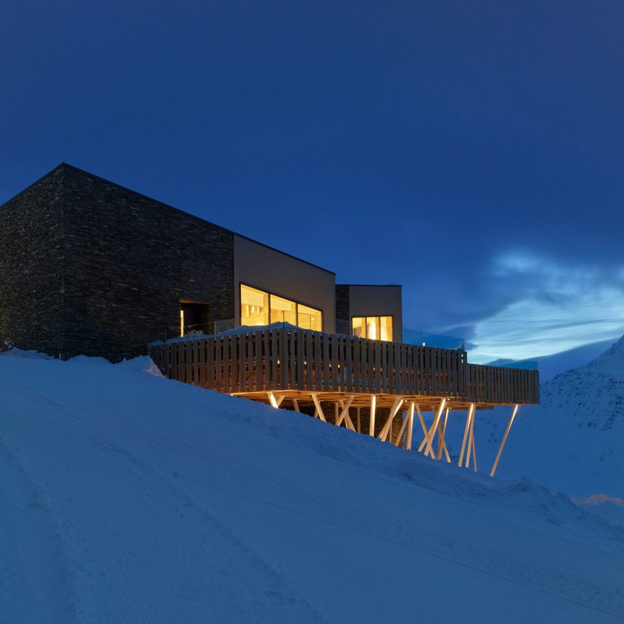 Gütsch restaurant complex at Mount Gütsch, Andermatt, Switzerland, by Studio Seilern Architects