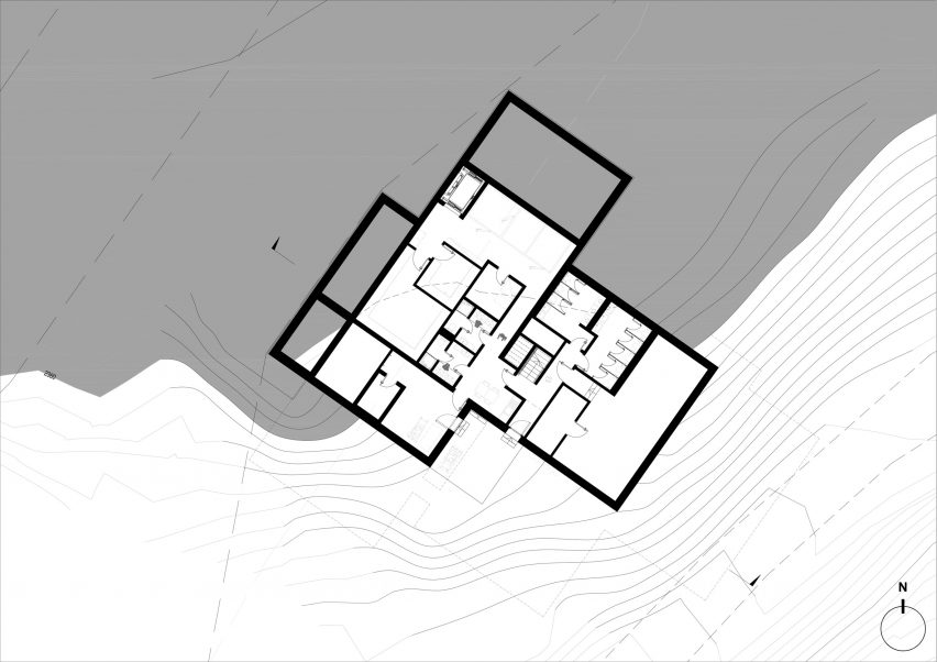 Gütsch restaurant complex at Mount Gütsch, Andermatt, Switzerland, by Studio Seilern Architects