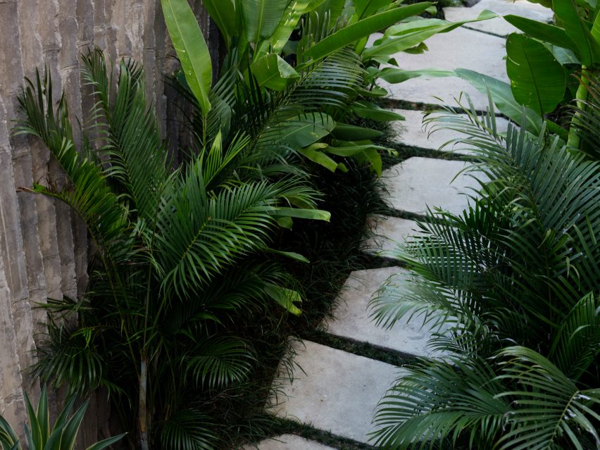 Cobbled pathway