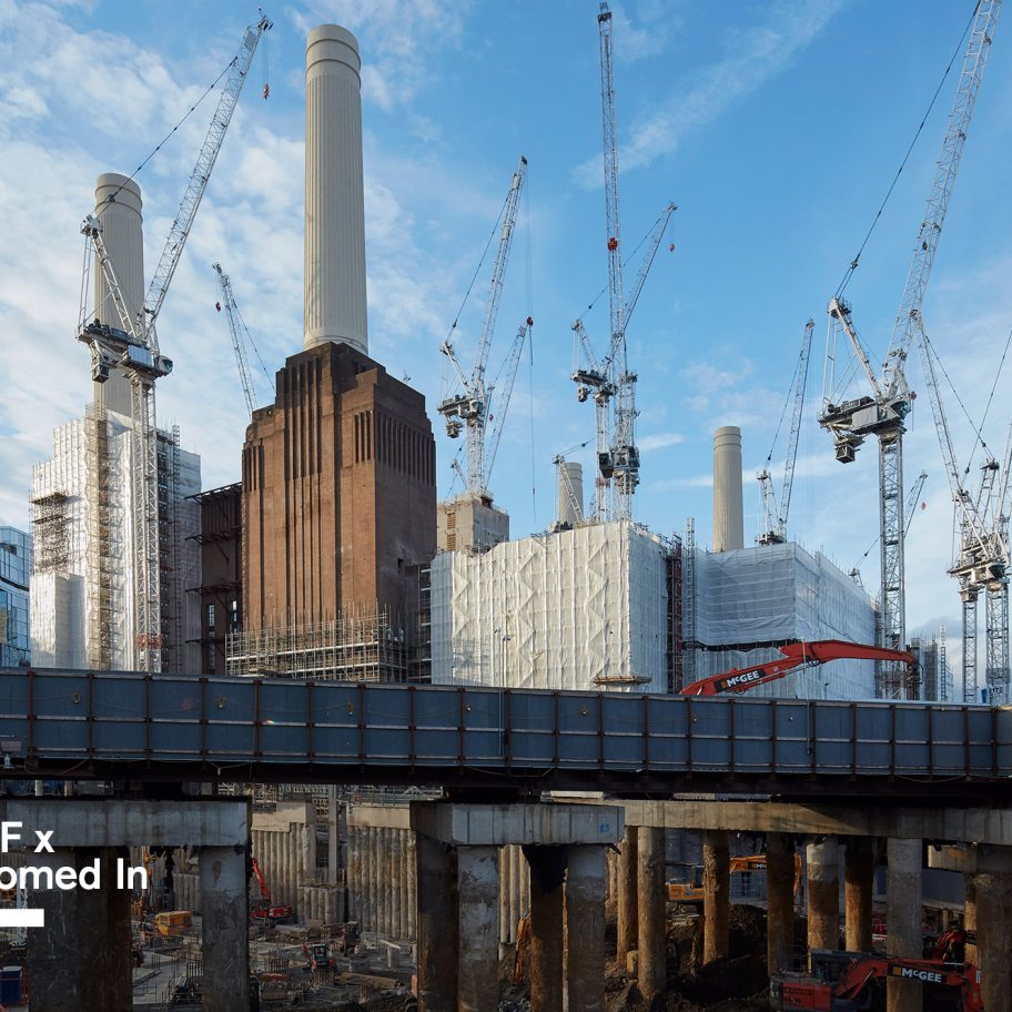 Battersea Power Station undergoing redevelopment. ©Dennis Gilbert/VIEW