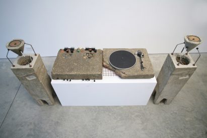 Concrete Stereo by Ron Arad