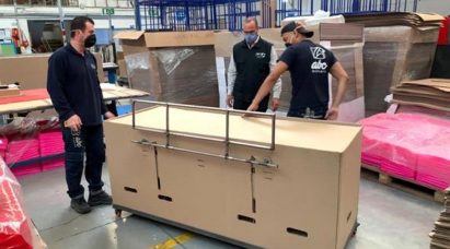 Emergency bed and coffin by ABC Displays