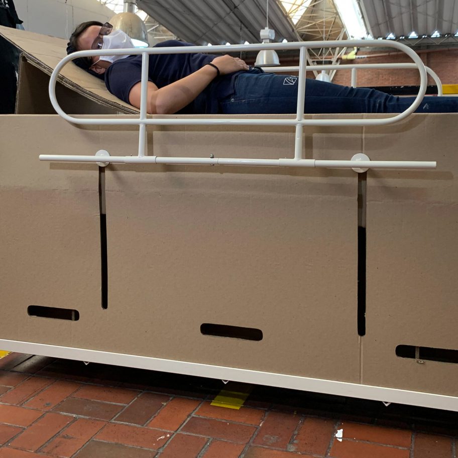 Emergency bed and coffin by ABC Displays