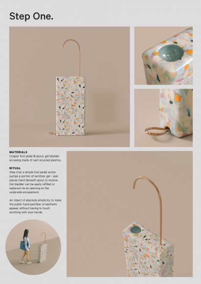 Winners of Bompas & Parr's Fountain Of Hygiene competition for hand sanitising design