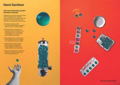Winners of Bompas & Parr's Fountain Of Hygiene competition for hand sanitising design