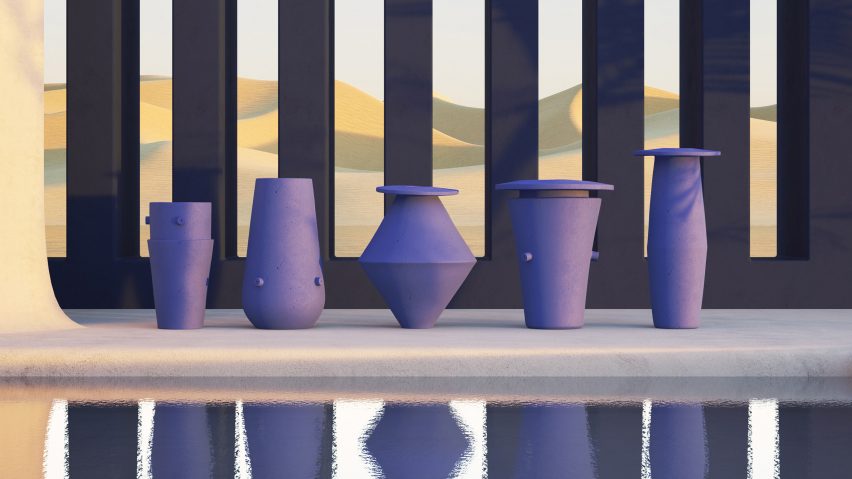 BZippy & Co.'s oversized ceramics mimic Brutalist architecture