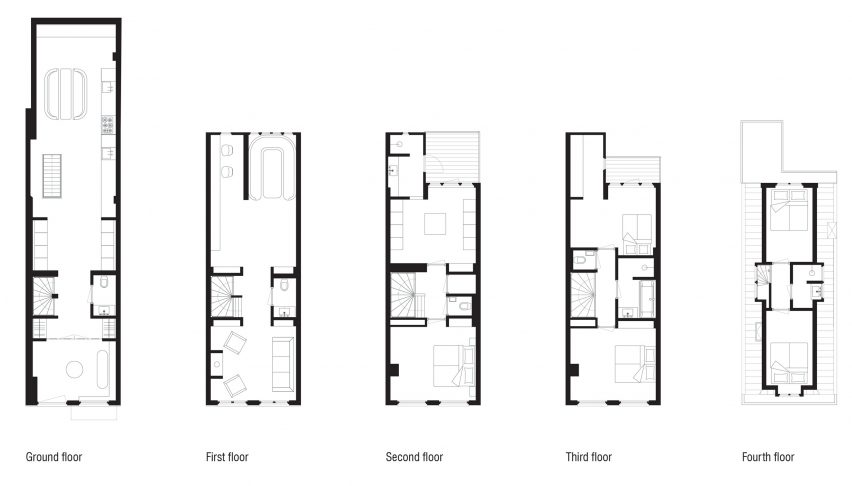 Canal house in Amsterdam by Thomas Geerlings of Framework Studio