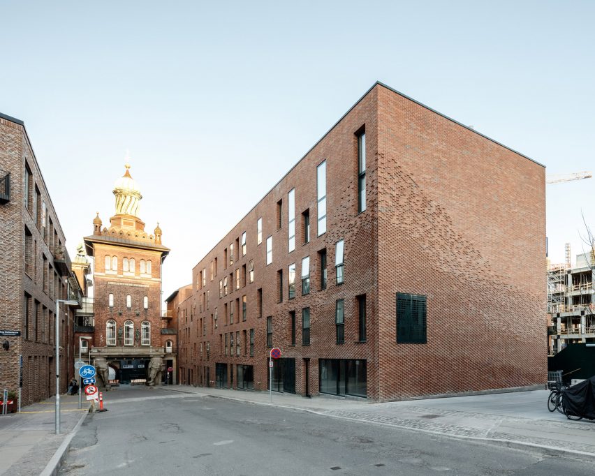 Theodora House housing block at Carlsberg Brewery in Copenhagen by ADEPT
