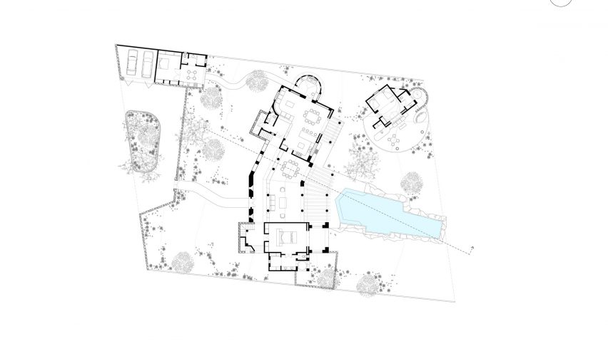 Casa La Vida by Zozaya Arquitetcos Ground Floor Plan